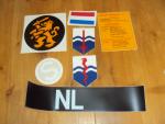 sticker set nieuw voor op de landrover